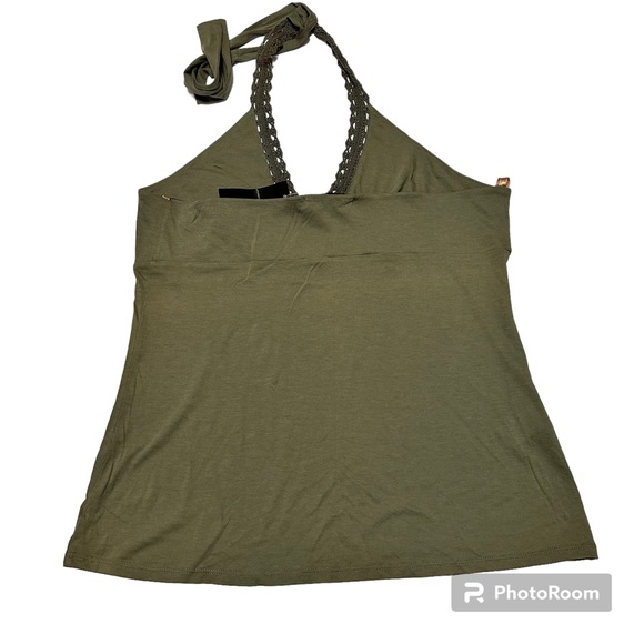 BCBG MAXAZRIA NWT Sage Halter With Embroidery SZ L - Picture 3 of 8